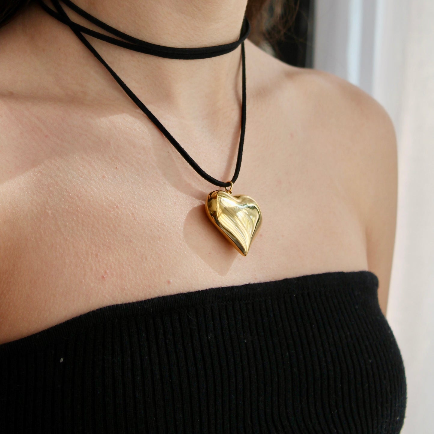 Heart Tie Necklace