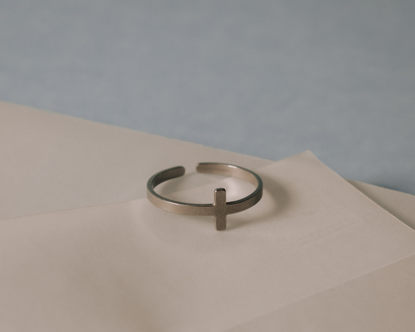 Anillo cruz - Ajustable